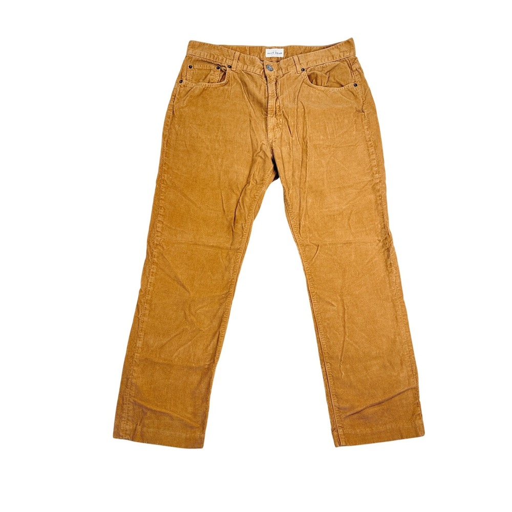 Vtg Duck Head Corduroy‎ Straight Leg Pants Men's 35x28 Tan Brown Made in USA